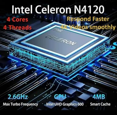 HP New 14" HD Ultral Light Thin Laptop, Quad-Core Intel Celeron Processor, 8GB RAM, 256GB (128GB eMMC+ 128GB Card), Wi-Fi, Upto 11 Hours, Windows 11S + 1 Year Office 365+HubxcelAccessory, Rose Gold - Image 3