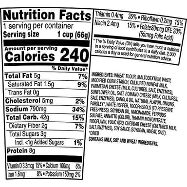 Pasta Roni Cups Mix 2.32 oz Pack of Cups, Parmesan & Romano Cheese Pasta, 27.84 Ounce, (Pack of 12) - Image 3