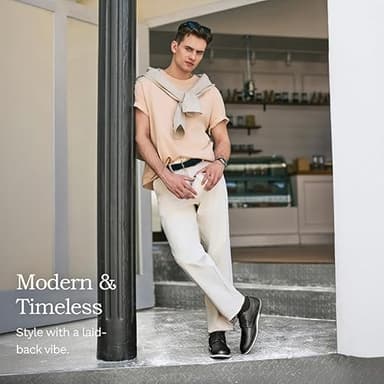 Bruno Marc Men's Casual Dress Sneaker Shoes, Business Formal Derby Plain Toe Oxfords Crossflex GentEdge,Size 14W,Black,SBOX223MWIDE - Image 7