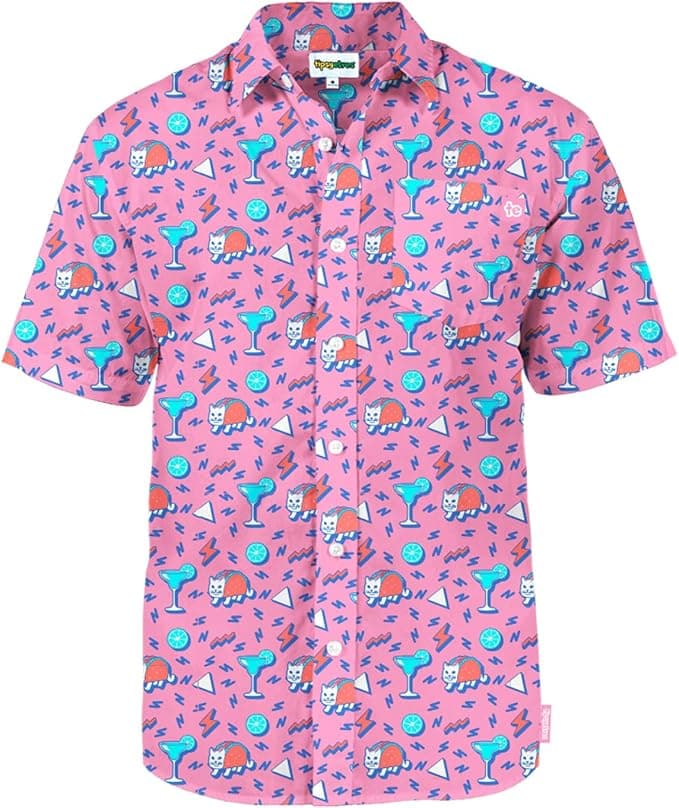 Tipsy Elves Hawaiian Shirts for Men - Casual Beach & Summer Party Shirts for Men - Stretch Fabric with Modern Fit - Image 1
