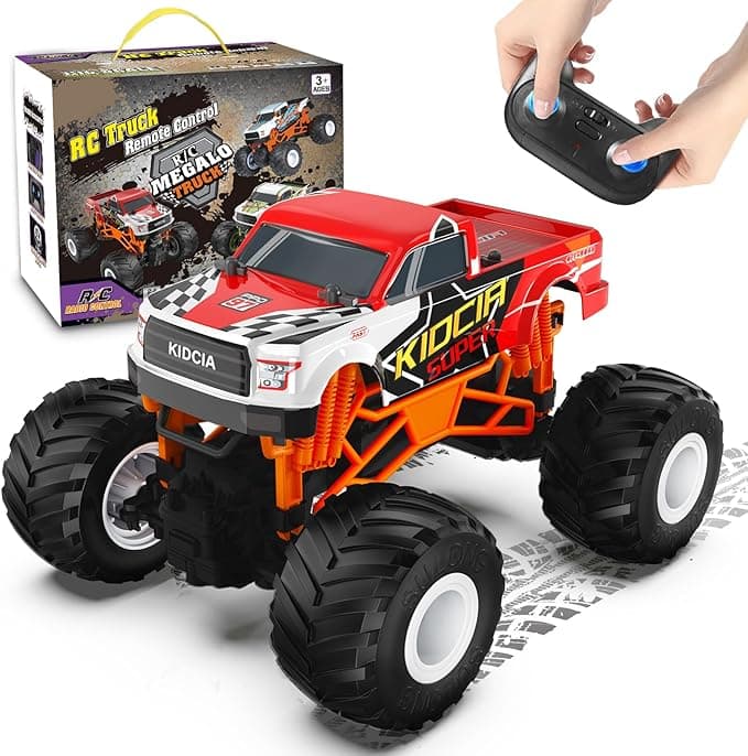 Scientoy Remote Control Car, 20KM/H Monster Truck Toys for Ages 5-7, 1:16 Scale All Terrain RC Cars for Boys & Girls Age 4-7, 2.4Ghz Off Road RC Truck, Christmas Birthday Gift for Kids - Image 1