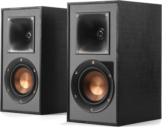 Klipsch R-41M Reference Bookshelf Speakers (Pair), Black - Image 1