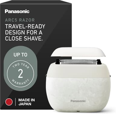 Panasonic ARC5 Palm-Sized Foil Shaver for Men, Powerful Travel Electric Razor, USB-C Charge Wet/Dry, Easy Clean Luxury Japanese 5-Blade, Smooth & Precise Cut w/Smart Sensor (Natural Sea Stone - Image 2