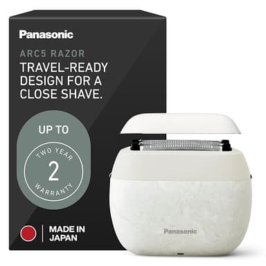 Panasonic ARC5 Palm-Sized Foil Shaver for Men, Powerful Travel Electric Razor, USB-C Charge Wet/Dry, Easy Clean Luxury Japanese 5-Blade, Smooth & Precise Cut w/Smart Sensor (Natural Sea Stone - Image 1