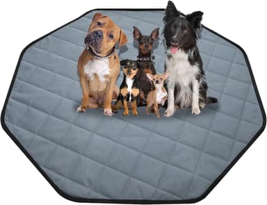 Rinling Washable Pee Pads for Dogs, 24" Pet Playpen Mat Octagon 8 Panels Puppy Pads for Whelping Potty Housebreaking Incontinence Playpen Crate Kennel - Image 2