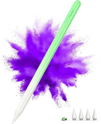 Stylus Pen for iPad 2018-2024, 15Mins Fast Charge for Apple iPad Pencil, Palm Rejection,Tilt Sensitivity,Pencil for iPad 10/9/8/7/6, iPad Pro 12.9"/11"/13" M4, iPad Air 5/4/3/11"-13" M2, iPad Mini 6/5 - Image 1