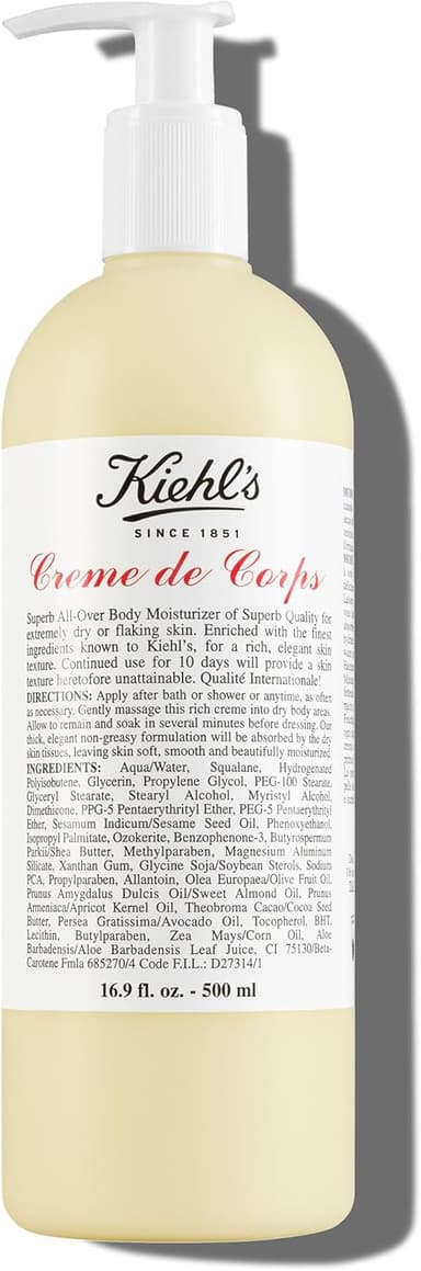 Kiehl's Creme de Corps, Rich, Luscious Body Lotion, with Cocoa Butter and Shea Butter for Fast Absorbing Hydration, Skin Feels Soft and Smooth, Suitable for All Skin Types - Image 2