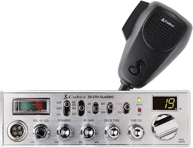 Cobra 29 LTD Classic AM/FM Professional CB Radio - Easy to Operate, Emergency Radio, Instant Channel 9, 4-Watt Output, Full 40 Channels, Adjustable Receiver and SWR Calibration, Black - Image 1