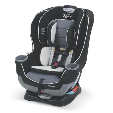 Graco Extend2Fit Convertible Baby Car Seat, Rear and Forward Facing, Adjustable Extension Panel for Extra Legroom, Gotham - Image 1