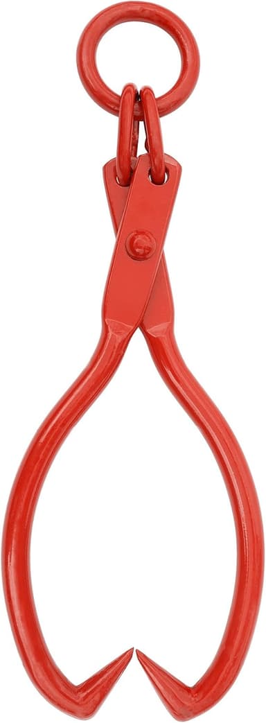 Skidding Tongs – 25-inch Log Grabber with Ring for Connecting with Chain – Logging Tools for Forestry, Timber, and Firewood by Earth Worth (Red - Image 2