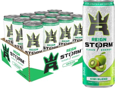 REIGN Storm, Kiwi Blend, Fitness & Wellness Energy Drink, 12 Fl Oz | Pack of 12 - Image 2