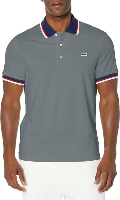 Lacoste Mens Regular Fit Stretch Piqué Polo Shirt - Image 1
