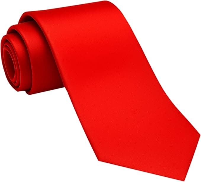 Dibi Solid Color Ties for Men, Formal Mens Ties, Neck Tie, Classic Tie for Boys Women Teens, Wedding Business Costume Necktie - Image 1