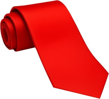 Dibi Solid Color Ties for Men, Formal Mens Ties, Neck Tie, Classic Tie for Boys Women Teens, Wedding Business Costume Necktie - Image 1