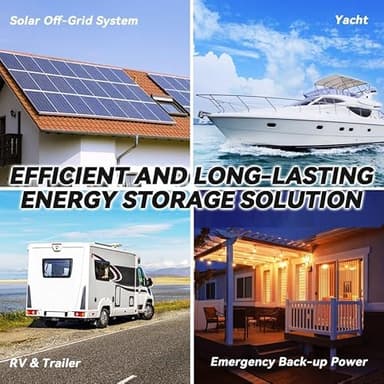 GREENOE 12V 100Ah LiFePO4 Battery Group 31 With Built-in 100A BMS, 15000 Deep Cycles Rechargeable Lithium Battery Prefect for Solar System, Rvs, Marine, Vans, Trailer, Backup (12V 100Ah*2) - Image 9