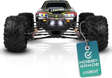 LAEGENDARY Remote Control Car, Hobby Grade RC Car 1:10 Scale Brushed Motor with Two Batteries, 4x4 Off-Road Waterproof RC Truck, Fast RC Cars for Adults, RC Cars, Remote Control Truck - Image 2