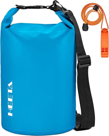 HEETA Waterproof Dry Bag for Women Men(Upgraded Version) 5L/10L/20L/30L/40L Roll Top Lightweight Dry Storage Bag Backpack with Emergency Whistle for Travel, Swimming, Boating, Kayaking, Camping, Beach - Image 1