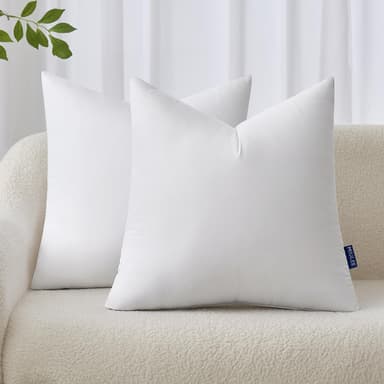 MIULEE 18x18 Inches Pillow Inserts Pack of 2, Decorative Throw Pillow Inserts for Couch - Image 2