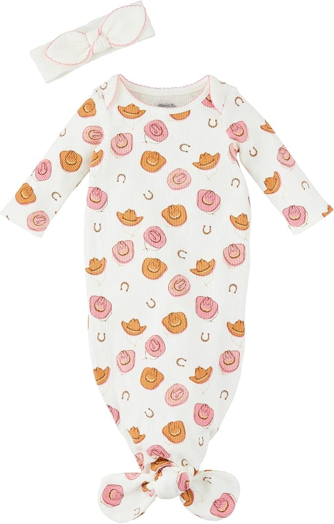 Mud Pie Baby Cowgirl Take-Me-Home Set; 0-3M - Image 1