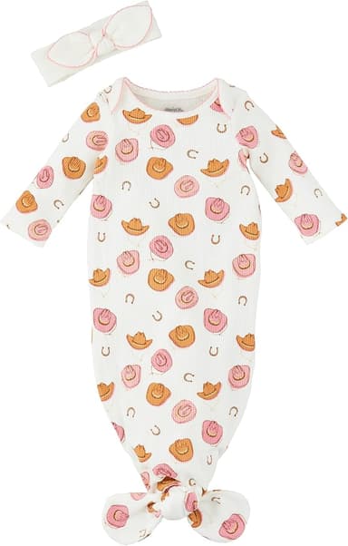 Mud Pie Baby Cowgirl Take-Me-Home Set; 0-3M - Image 1