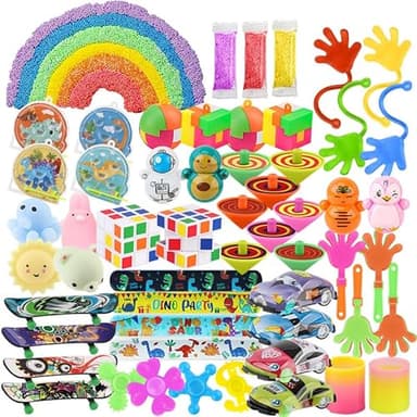 soi-meme 60 Pcs Party Favors Carnival Treasure Box Toys Classroom Prizes Small Mini Bulk Gifts Toys Pinata Easter Basket Stuffers for Kids Boys Girls , Goodie Bags Fillers for Kids Birthday Party - Image 1