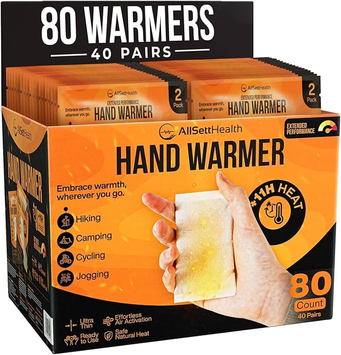 Natural Hand Warmers Disposable - Air Activated 11 Hours of Consistent Natural Heat Handwarmers Pack - Easy Activation | Portable Hot Hands Hand Warmers Bulk, Hot Heat Pack - Image 1