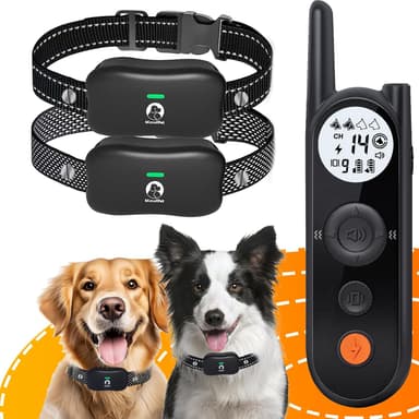 MIMOFPET Wireless Dog Fence System for 2 Dogs - Up to 3500ft Adjustable Electric Fence,Waterproof Training Collar Rechargeable,Pet Containment System for Large Medium Dogs - Image 2