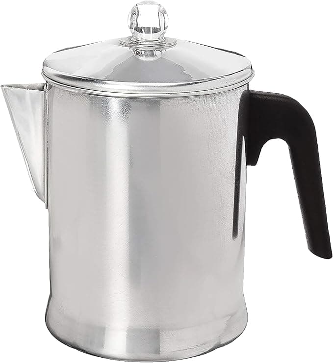 Primula Today Aluminum Stove Top Percolator Maker Durable, Brew Coffee On Stovetop, 9 Cup, Silver - Image 1