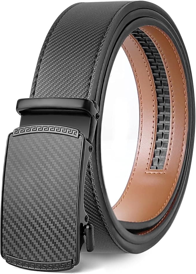 Men's Belts Leather Ratchet Dress Belts for Men Adjustable Belt for Casual Jeans - Image 1