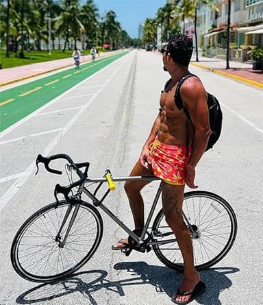 maamgic Mens Swim Trunks with Compression Liner Short Stretch Mens Bathing Suit Quick Dry Swimming Trunks Swimsuit Banana Orange Medium - Image 2