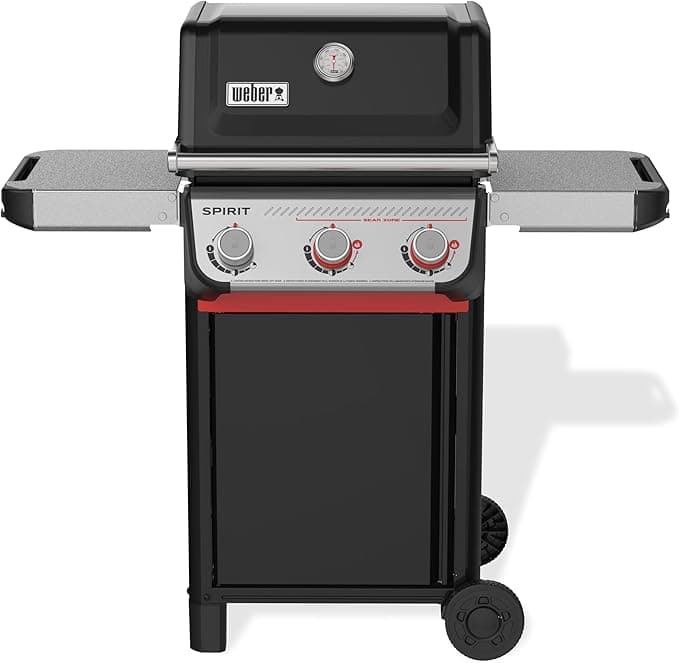 Weber Spirit E-325 Liquid Propane Gas Grill for Outdoor Cooking and BBQ, 3 Boost Burners, Black - Image 1