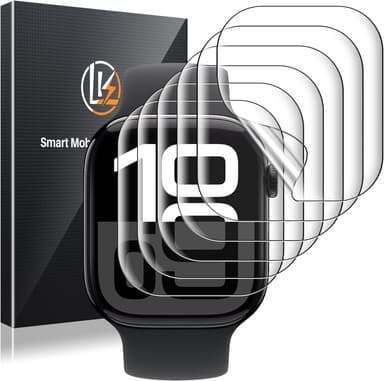 LK 6 Pack for Apple Watch Series 11 Screen Protector 46mm Series 10 [Flexible TPU Not Glass] Self-Healing, Max Coverage, Bubble Free, HD Clear Screen Protector for iWatch S11/S10 46mm, Anti-Scratch - Image 2