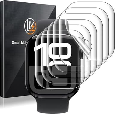 LK 6 Pack for Apple Watch Series 11 Screen Protector 46mm Series 10 [Flexible TPU Not Glass] Self-Healing, Max Coverage, Bubble Free, HD Clear Screen Protector for iWatch S11/S10 46mm, Anti-Scratch - Image 1