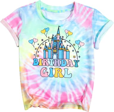 Birthday Girl Shirt Magical Castle Tshirt Birthday Shirts for Kids Funny Birthday Party Gift Tees Cute Graphic Tops - Image 2