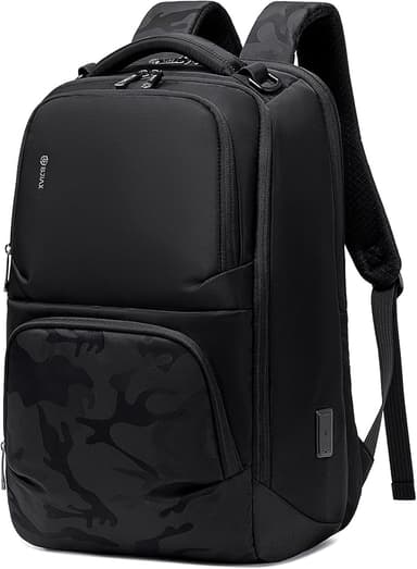 Camouflage Business Backpack for Men, Tech-Savvy Laptop Backpack with USB Charging Port and Ergonomic Design, 40L Water Resistant Anti Theft Travel Work College Backpack Fits 17.3 Inch Notebook - Image 1