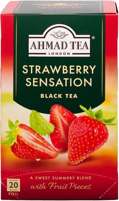 Ahmad Tea Strawberry Sensation Black Tea, 20-Count Boxes (Pack of 6 - Image 2