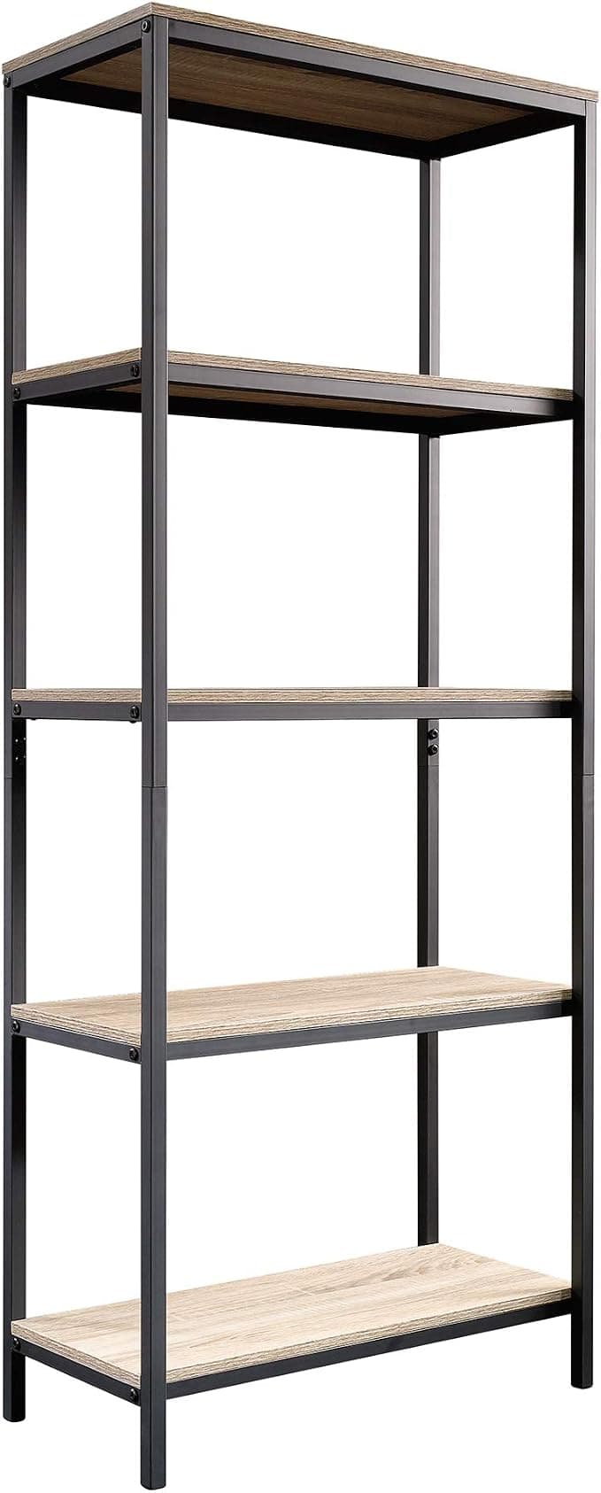 Sauder North Avenue Tall Bookcase/Bookshelf, for TVs up to 36", Charter Oak - Image 1