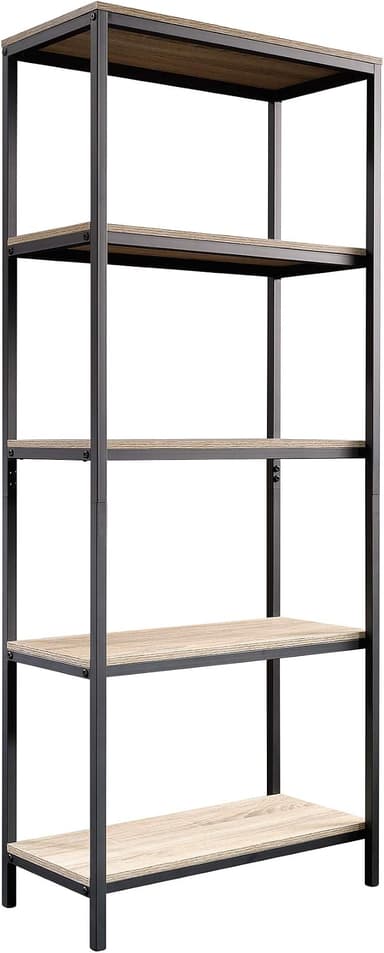 Sauder North Avenue Tall Bookcase/Bookshelf, for TVs up to 36", Charter Oak - Image 1