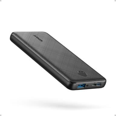 Anker Power Bank(PowerCore 10K),Compact Travel-Ready 10,000mAh Battery Pack with PowerIQ Charging Technology,5V/3A High-Speed Charging for iPhone,iPad,and More (USB-C Input and Output（Black）, 2-Pack - Image 2