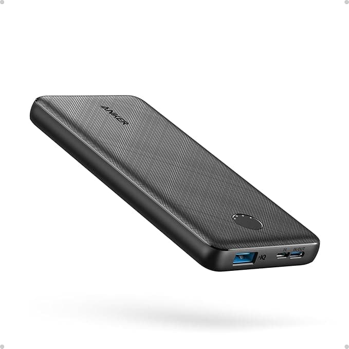 Anker Power Bank(PowerCore 10K),Compact Travel-Ready 10,000mAh Battery Pack with PowerIQ Charging Technology,5V/3A High-Speed Charging for iPhone,iPad,and More (USB-C Input and Output（Black）, 2-Pack - Image 1