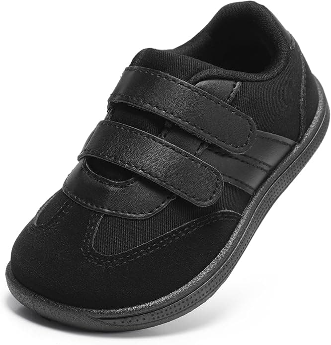 Toddler Wide Toe Box Shoes:Boys Barefoot Shoes Kids Walking Shoes Boy Sneakers Non-Slip Zero Drop Shoes,Toddler First Walking Shoes Comfort Tennis Outdoor Activities - Image 1