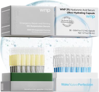 WNP serum set: Ultra Hydrating Serum 3% 4D Hyaluronic Acid +Emergency Repair Firming Oil-Suspension Serum Hydrating+Skin Repair|Single-Use Vials Skincare for Sensitiveskin 72ml - Image 2