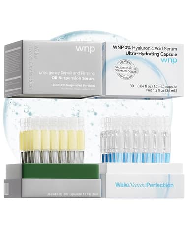 WNP serum set: Ultra Hydrating Serum 3% 4D Hyaluronic Acid +Emergency Repair Firming Oil-Suspension Serum Hydrating+Skin Repair|Single-Use Vials Skincare for Sensitiveskin 72ml - Image 1
