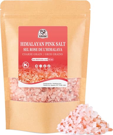 52USA Himalayan Pink Salt Coarse, Pink Himalayan Sea Salt, Coarse Grain 2 lb, Himalayan Salt, Pink Salt, Rock Salt for Grinder Refill, No Artificial Colors, No Additives, No Gluten, Kosher Certified - Image 2