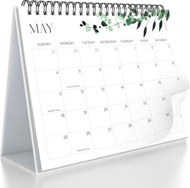 Aesthetic Desk Calendar 2025 - Runs until June 2026 - Beautiful Small Flip Desktop Calendar for Easy Organizing - Image 2