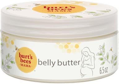 Burt's Bees Mama Belly Butter Stretch Mark Cream for Pregnancy Massages Body & Reduces Scar Appearance, Prenatal & Postnatal Tummy Skin Care, Shea Butter & Vitamin E Rich Formula, 6.5 Oz Tub - Image 2