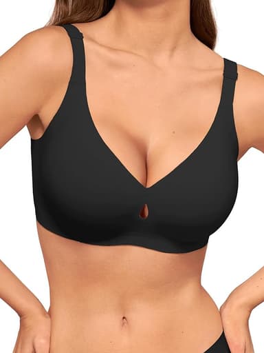LUCKMEEY Bras for Women No Underwire Wireless Bras - Seamless Push Up Full Coverage Bralettes Comfortable Everyday Bra - Image 1