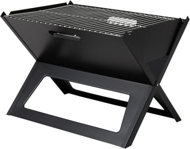 Fire Sense 60508 Notebook BBQ Grill 3.5mm Cooking Bars Instant Foldable & Easy Portability For Outdoor Barbecues Camping Traveling Picnics Garden Beach Party - Black - Image 2