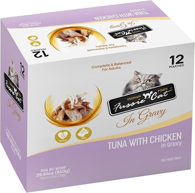 Fussie Cat Premium Tuna w/Chicken in Gravy - Image 1