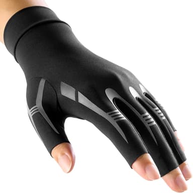 FREETOO All-Around Compression Arthritis Gloves for Women for Pain, Carpal Tunnel Relief Gloves for Men, Hand Compression Gloves for Crocheting, Rheumatoid Arthritis. Fit Palm 7.3‘’-8.3‘’ Black M - Image 2